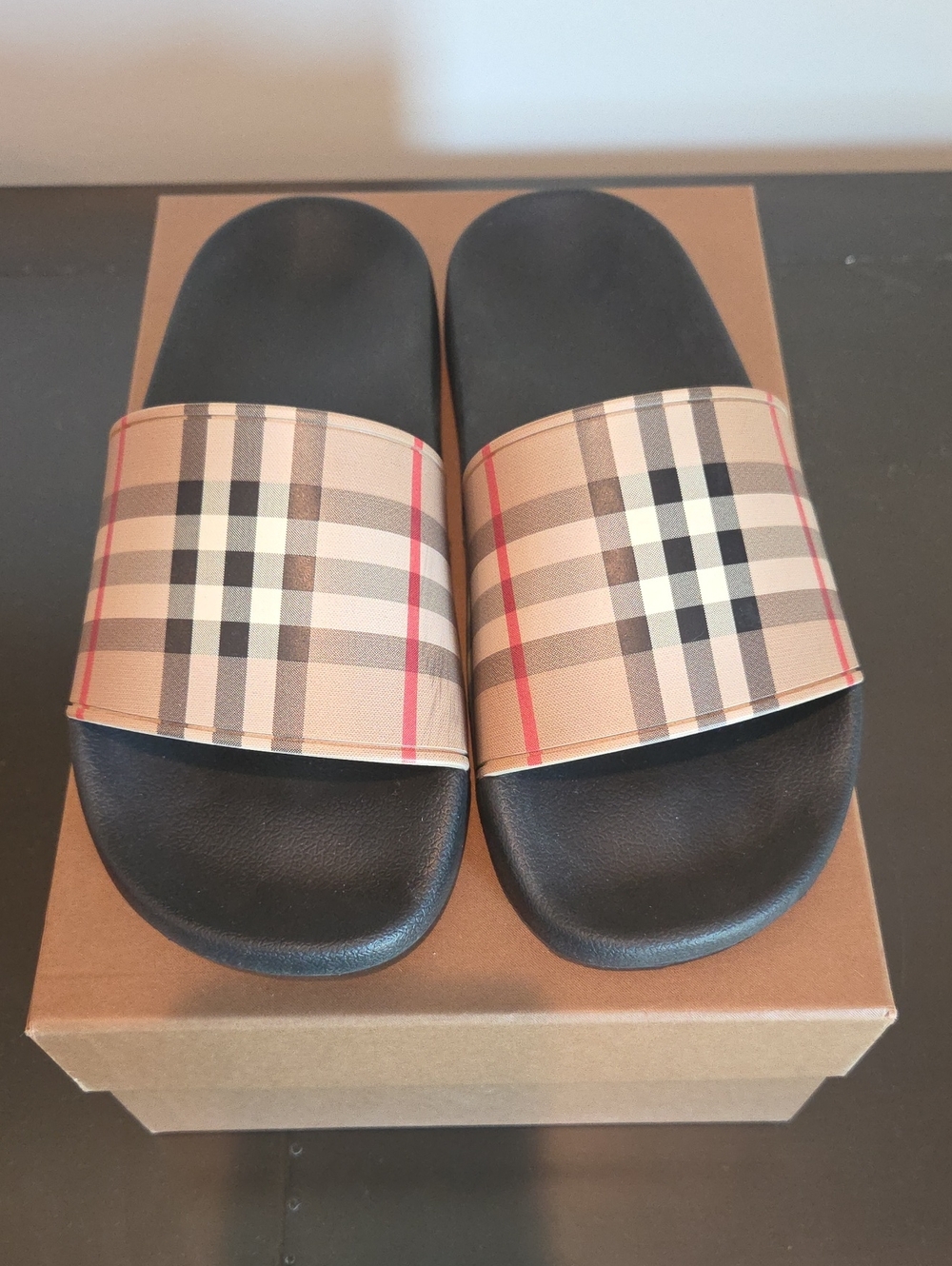Burberry Check Slides